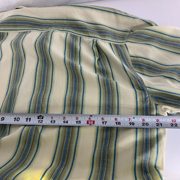 Tommy Bahama Striped Short Sleeve Casual Mens Button Down Shirt Size M - Picture 4 of 14